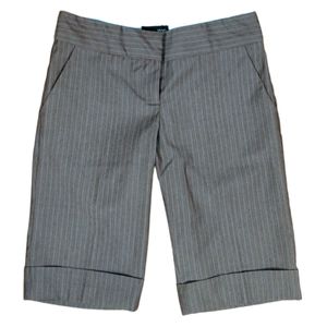 ZINC Bermuda pinstripe cuffed shorts Womens size 0